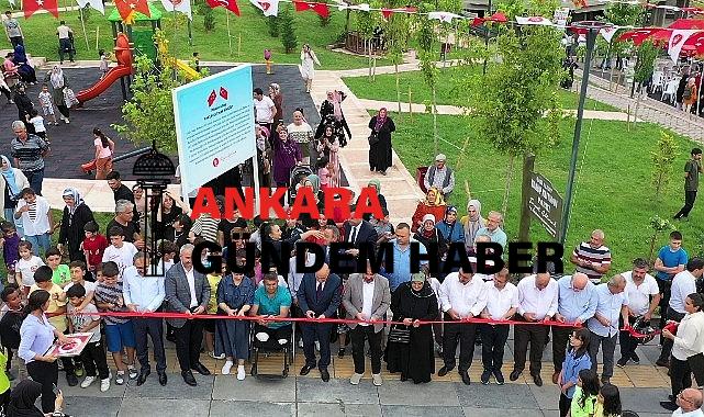 Gazi yakup kutman parkı keçiören’de açıldı 