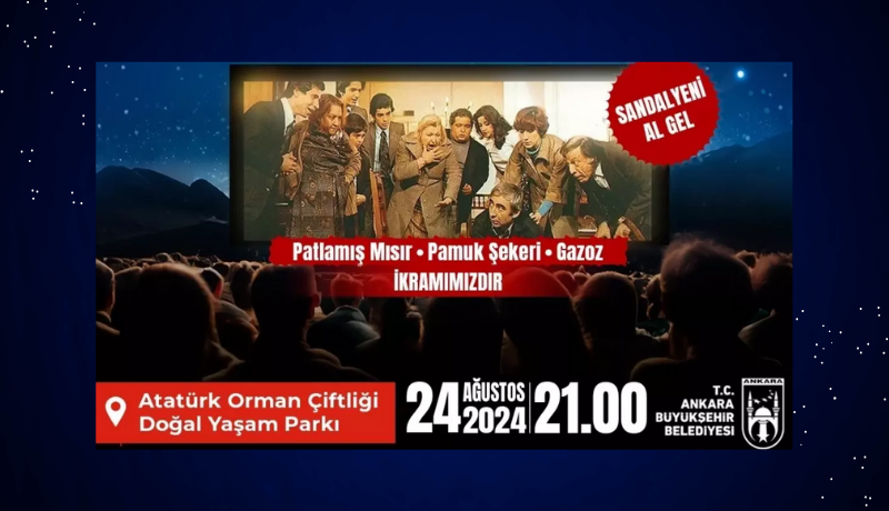 Ankara Gecelerinde Nostalji Sarmalı: Yıldızların Altında Yeşilçam Rüyası