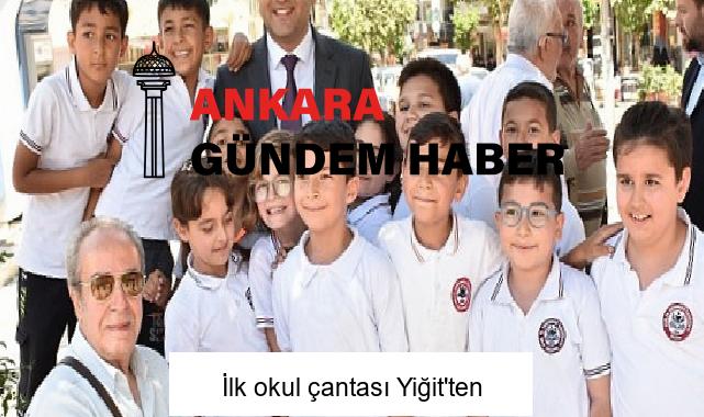 İlk okul çantası Yiğit’ten