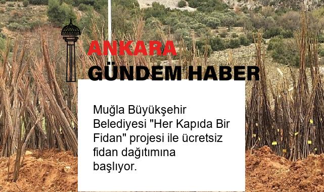 Muğla Büyükşehir Belediyesi “Her Kapıda Bir Fidan” projesi ile ücretsiz fidan dağıtımına başlıyor.