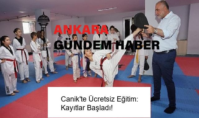Canik’te Ücretsiz Eğitim: Kayıtlar Başladı!